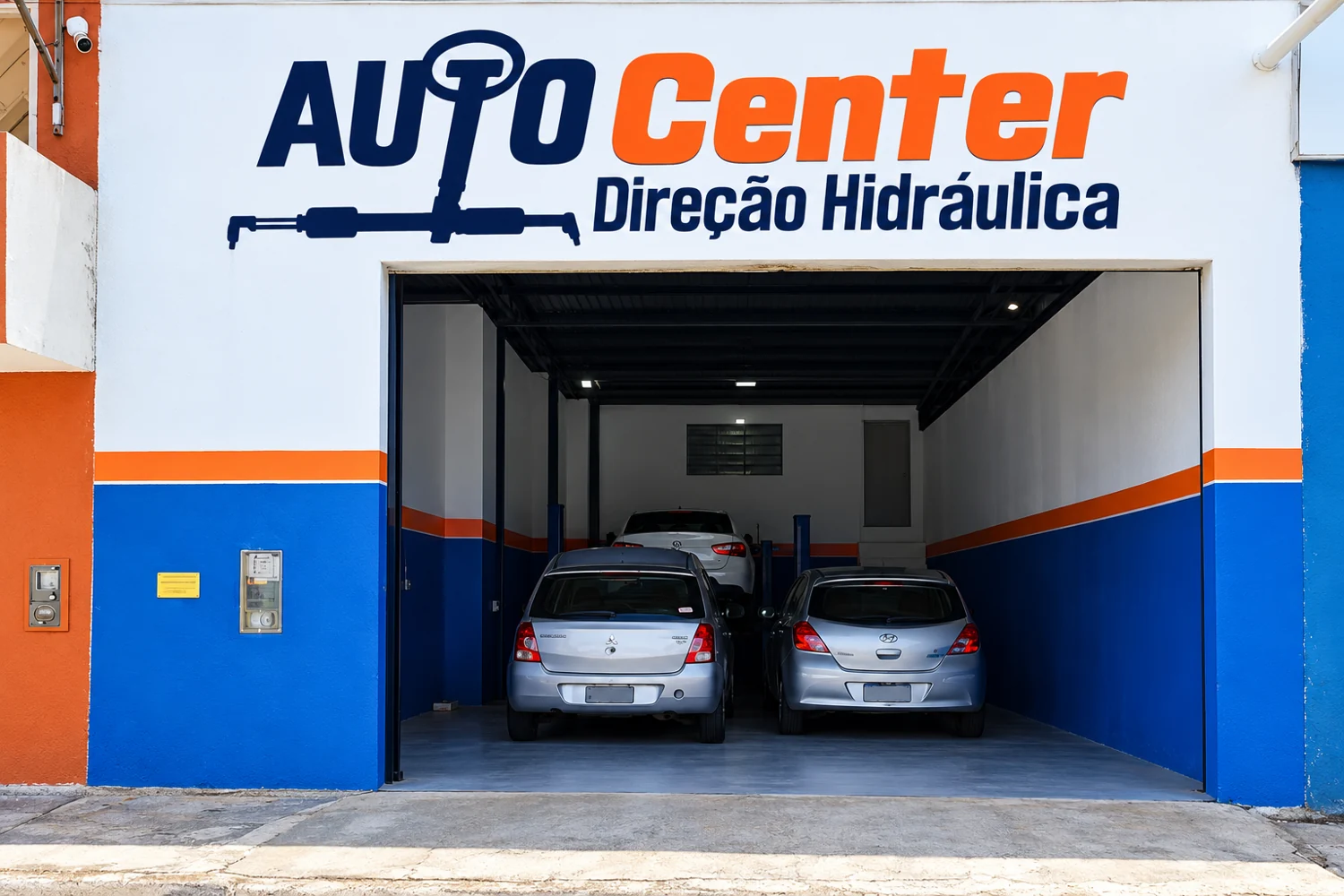 Imagem ilustrativa refinada a partir da foto da fachada do Auto Center Direção Hidráulica